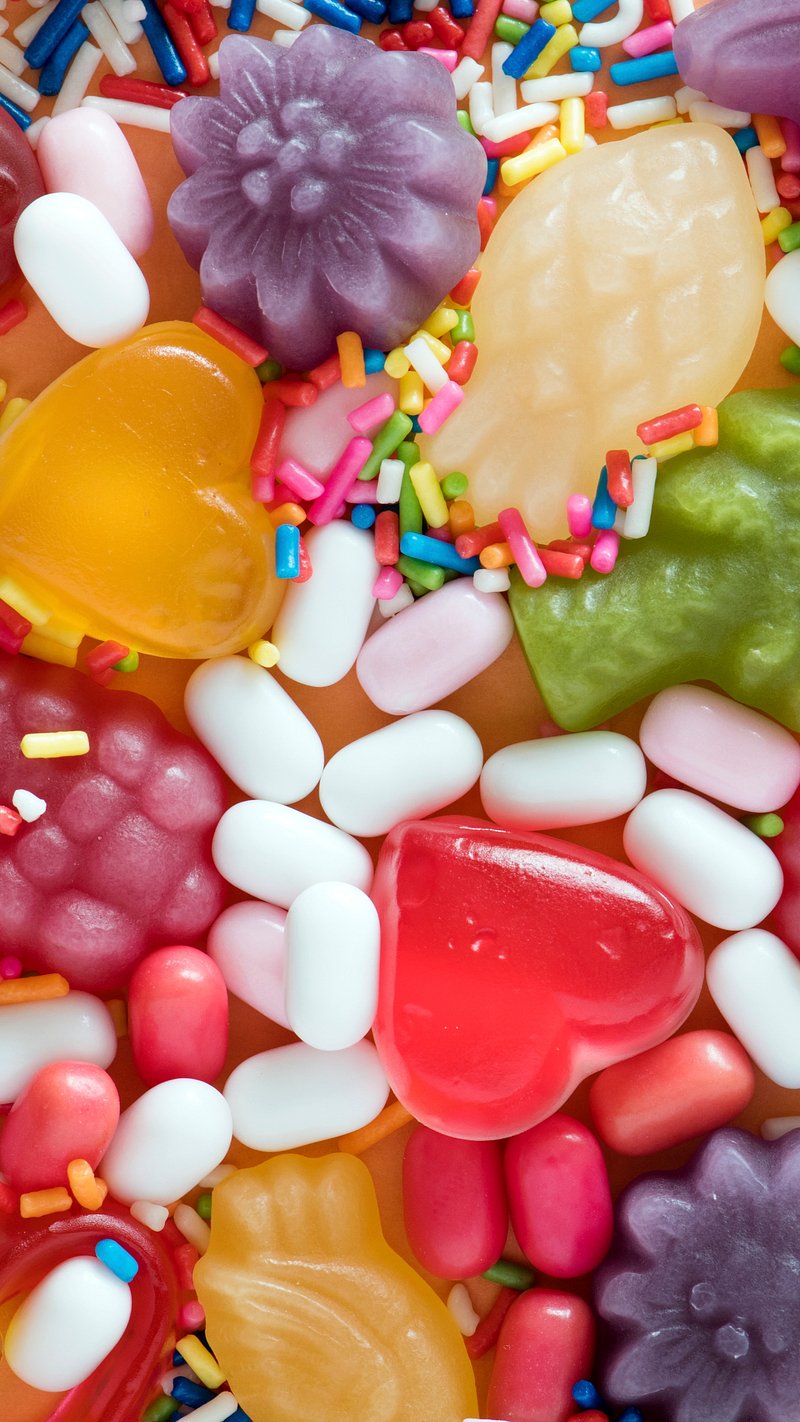 Candy iPhone wallpaper, sweet mobile | Free Photo - rawpixel