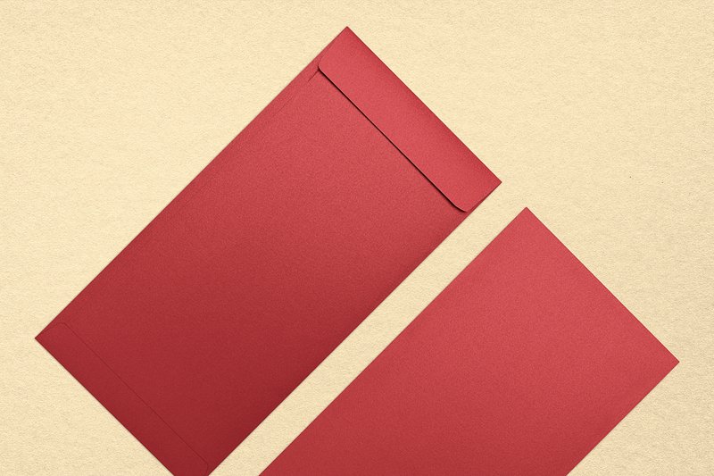 Premium Vector  Red envelope stickers collection set cartoon style flat  design premium vector