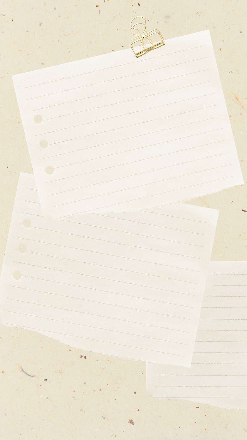 Note paper phone wallpaper, beige | Premium PSD - rawpixel