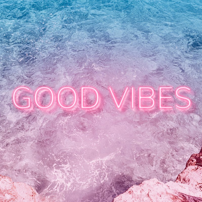 Good vibes text glowing neon | Free Photo - rawpixel