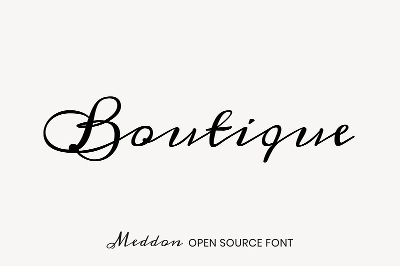 Meddon open source font by Vernon | Free Font Add-on - rawpixel