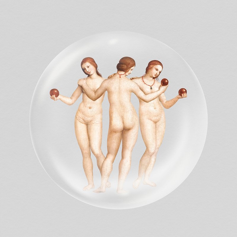 Raphael s Three Graces 1504 famous Free Photo Illustration