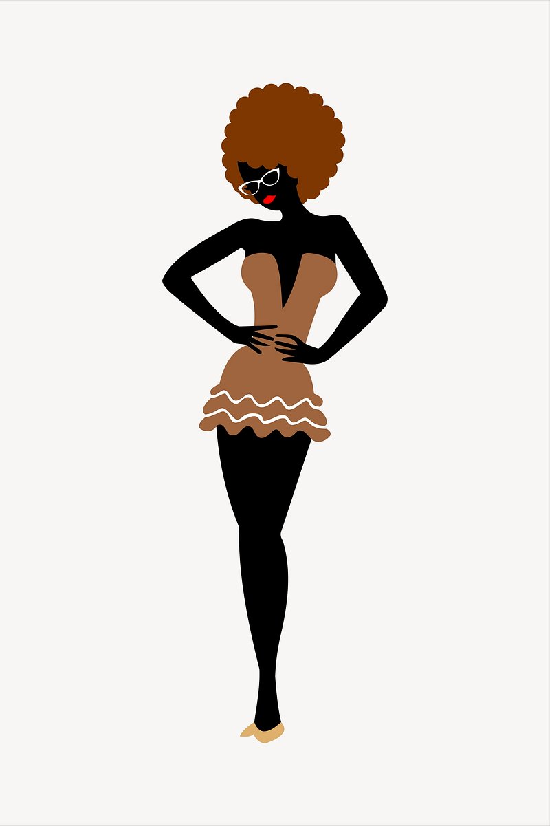 African Woman Cartoon Drawing Images | Free Photos, PNG Stickers ...
