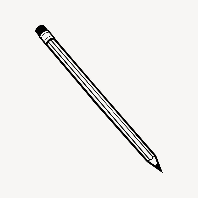 Pencil Clipart Black And White Office Supplies, Pencil Clipart Black And  White, Pencil, Clipart PNG Transparent Clipart Image and PSD File for Free  Download
