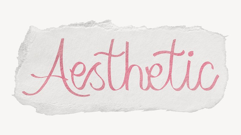 Aesthetic word sticker, ripped paper | Free PSD - rawpixel