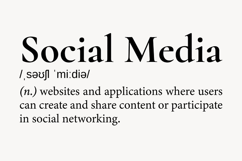 Social Media Definition Dictionary Word Free Photo Rawpixel