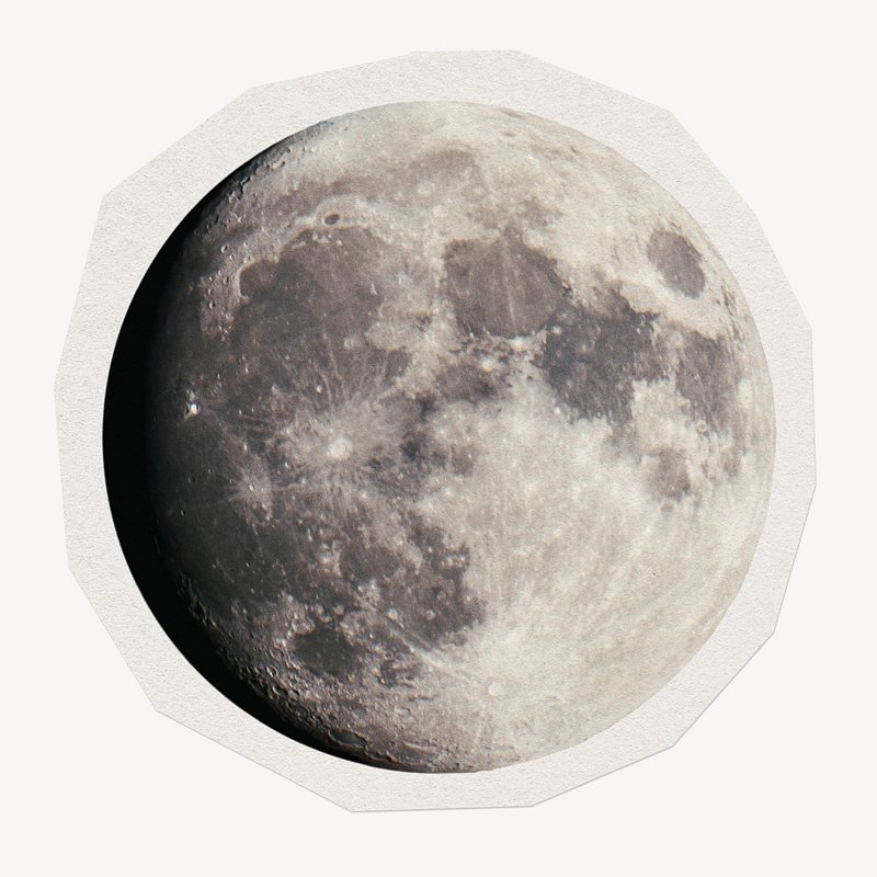 gibbous moon clipart image