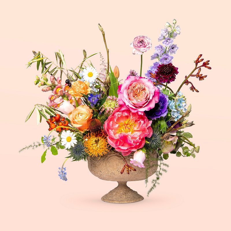Premium AI Image  flowers in a basket by louis vuitton Cute Aesthetic Wallpapers  Images
