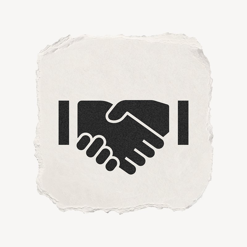 Premium PSD  Handshake emoji isolated