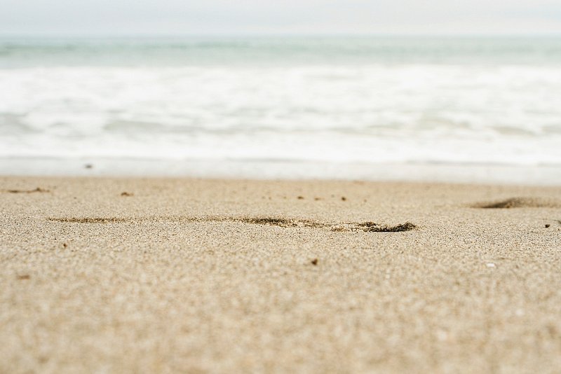 Fine beach sand in the summer  free image by rawpixel.com