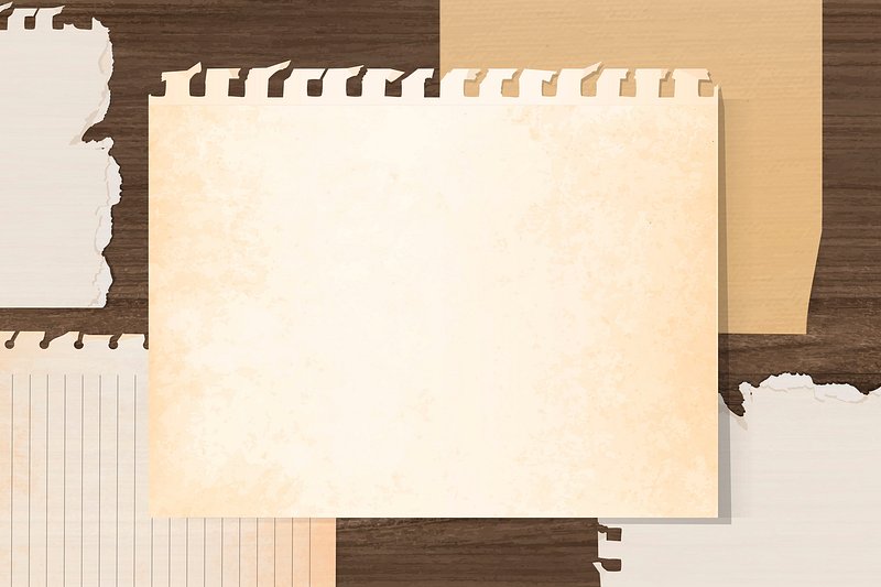 Aesthetic square vintage brown paper note Vector Image