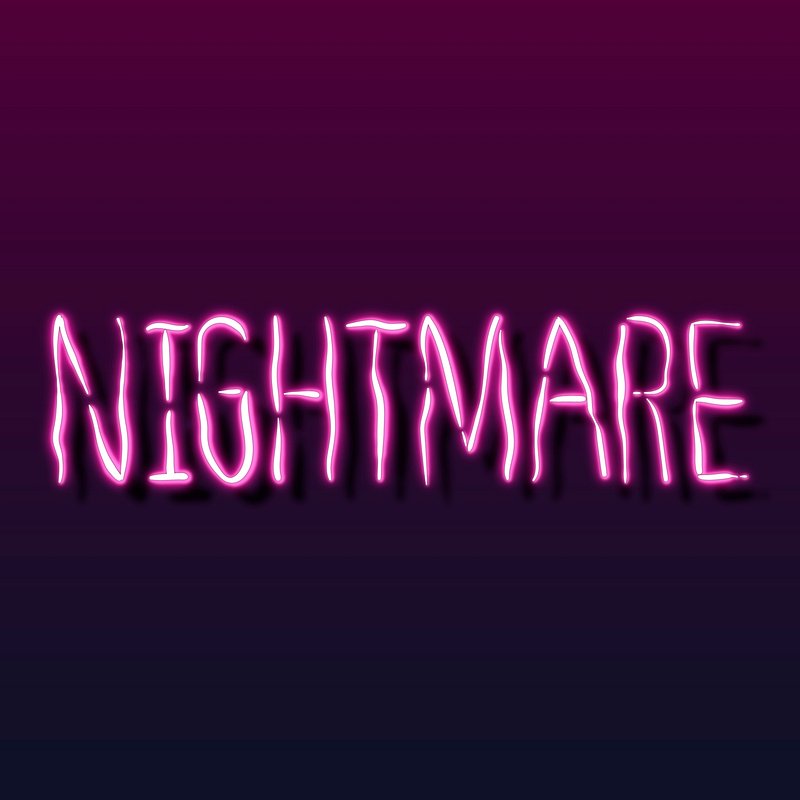 Nightmares during coronavirus pandemic neon | Free Vector - rawpixel