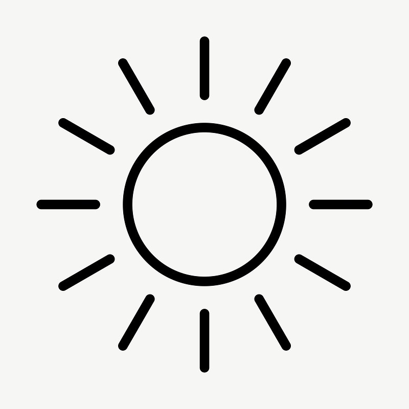 Premium Vector  Collection of line design with sun.editable