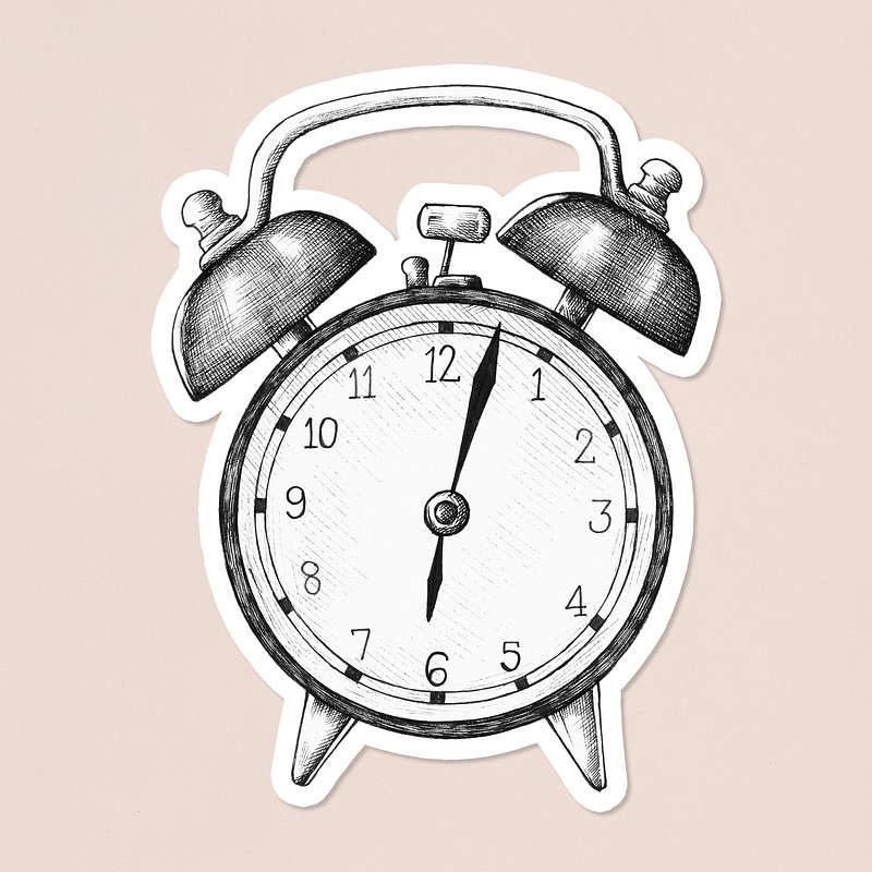 Ringing Alarm Clock Drawing Wood Print by Frank Ramspott - Fine Art America
