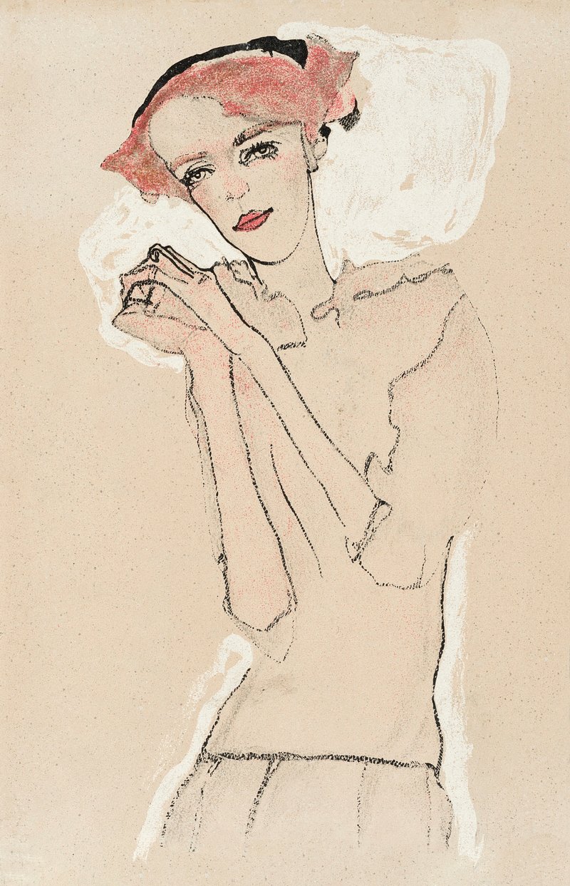 Vintage woman psd drawing remixed | Premium PSD Illustration - rawpixel