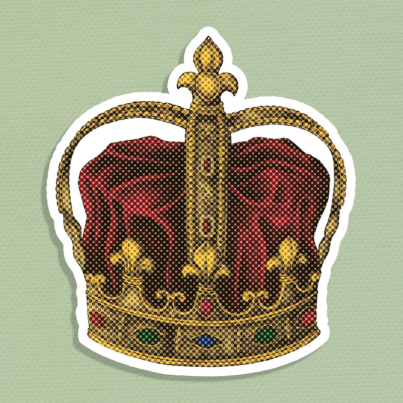 Cute Crown Sticker - Sticker Mania
