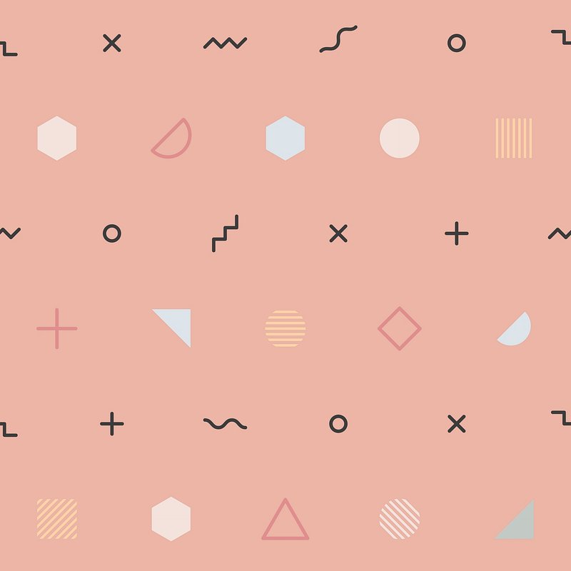Pink Memphis pattern wallpaper vector | Premium Vector - rawpixel