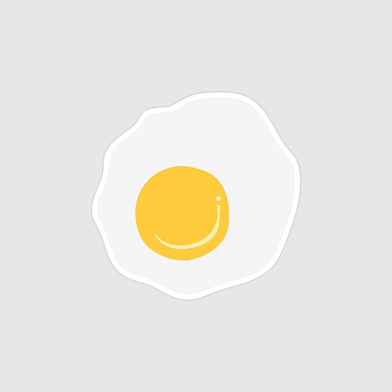 Sunny Side Up Fried Egg Vector, Sunny Side, Fried Egg, Egg PNG and
