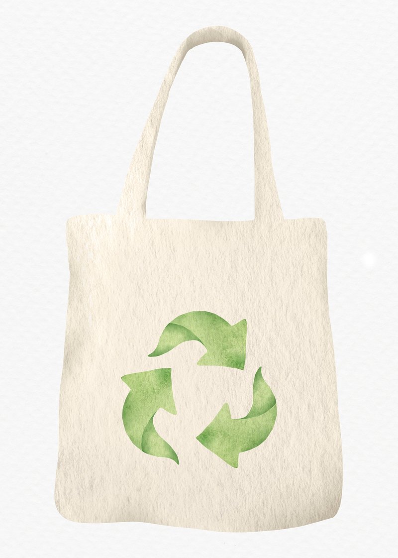 Tote bag recycle symbol design | Free Photo Illustration - rawpixel