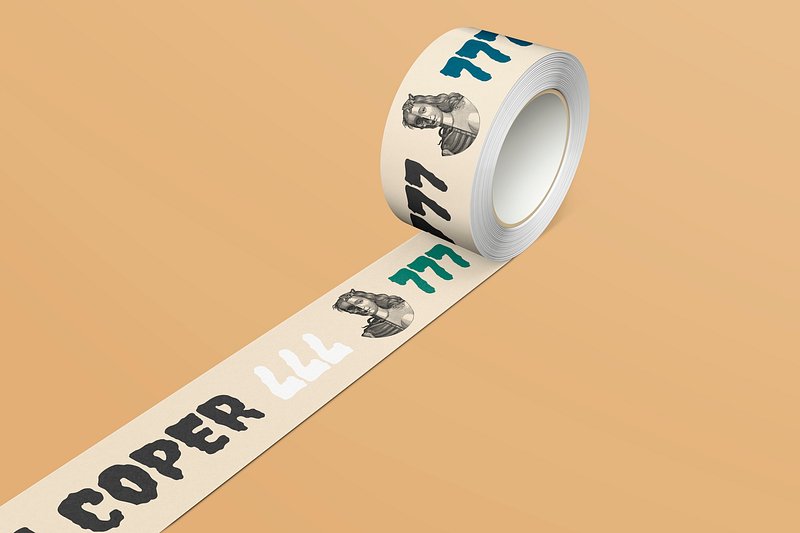 Metallic Duct Tape Mockup - Free Download Images High Quality PNG, JPG