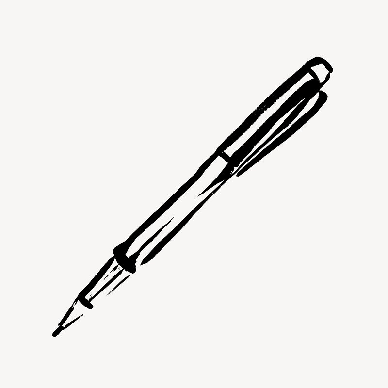 Pen doodle clipart, drawing illustration | Premium Vector - rawpixel