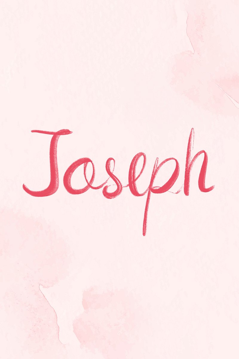 Joseph name hand lettering vector | Premium Vector - rawpixel