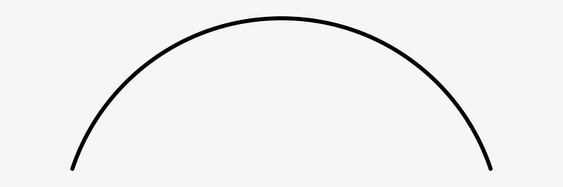 Semi circle border, thin line | Premium Vector - rawpixel