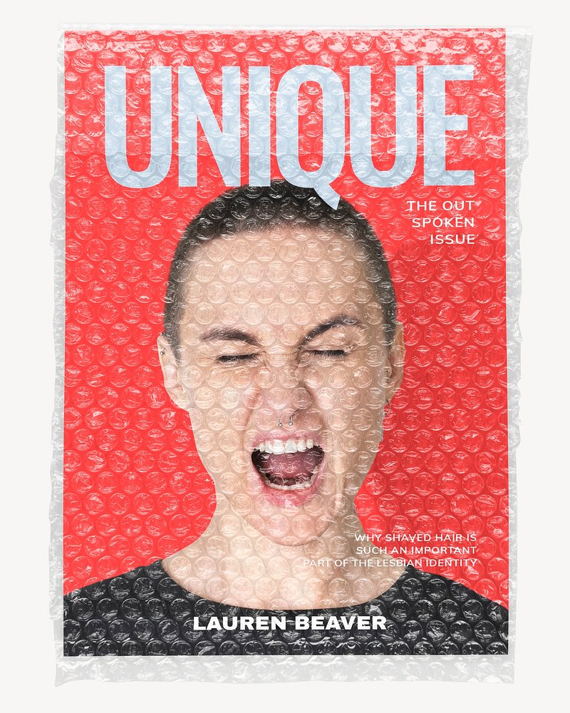 Magazine In Bubble Wrap Flat Free Photo Rawpixel