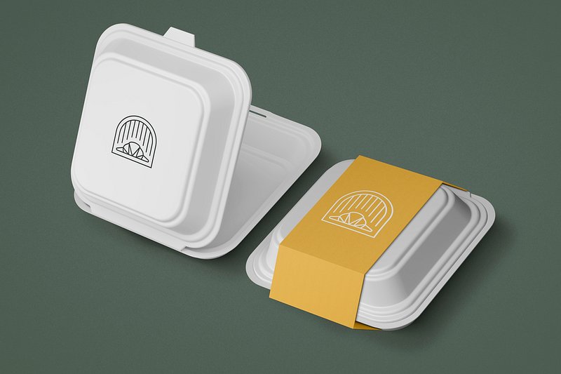 Premium Vector  Paper food box packaging mockups