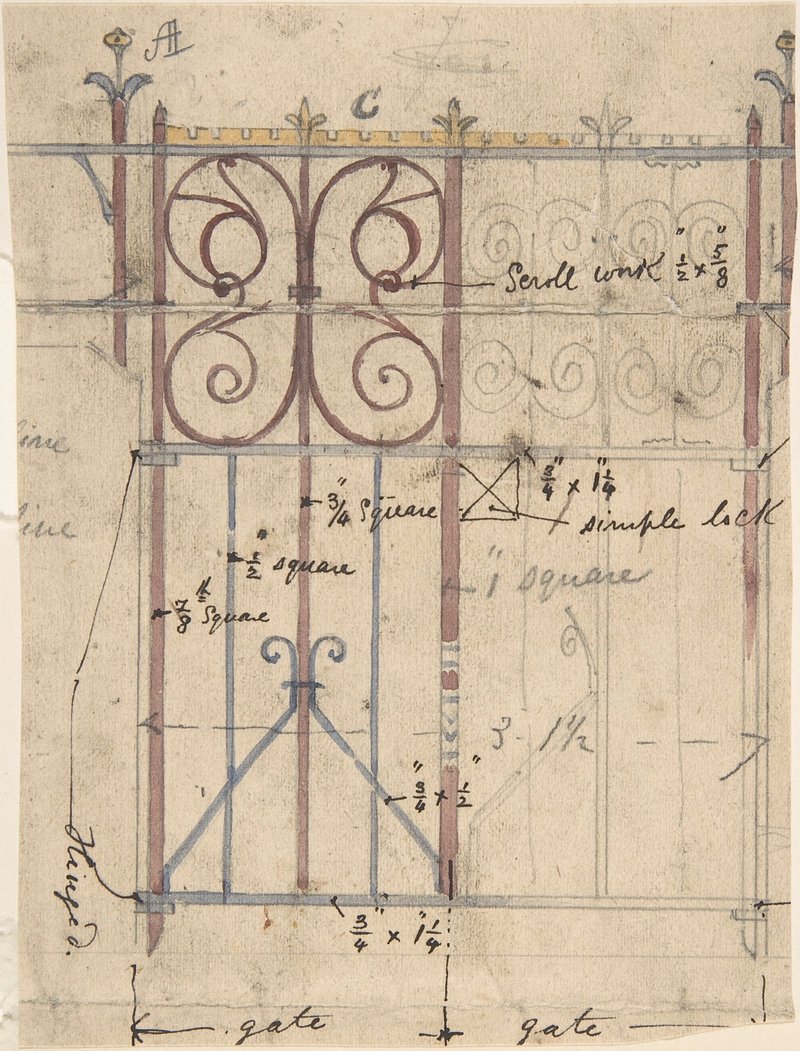 Robert William Hume  Design for a Fancy Table, Louis Quatorze