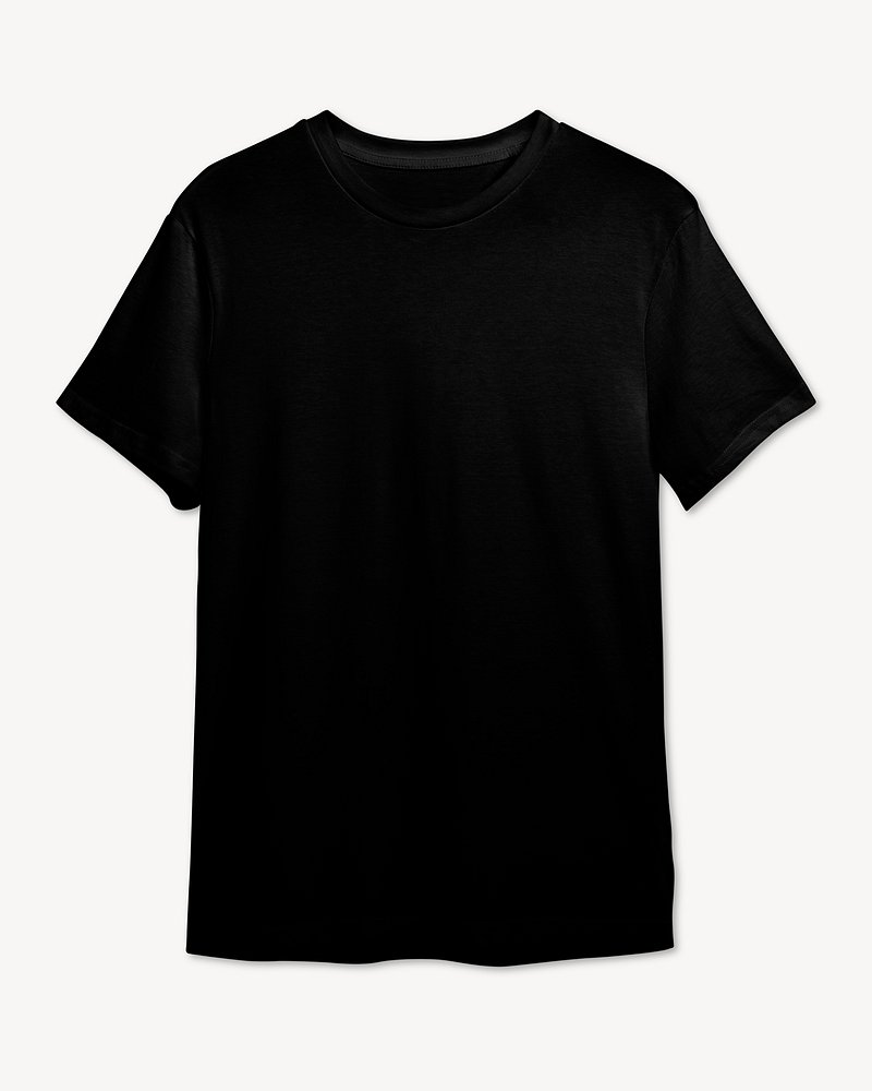 black t shirt back png