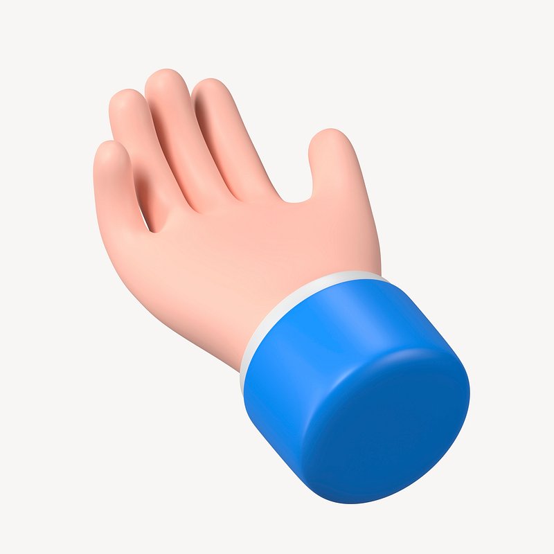 Premium PSD  Handshake emoji isolated