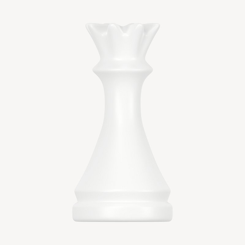 Premium PSD  Chess board on transparent background 3d rendering