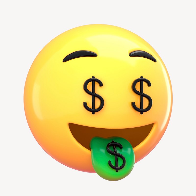 3D money mouth emoticon illustration | Premium Photo - rawpixel