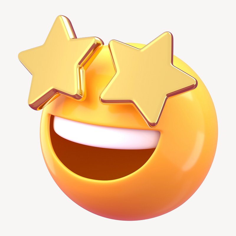 Star eyes 3D emoticon illustration | Premium Photo - rawpixel