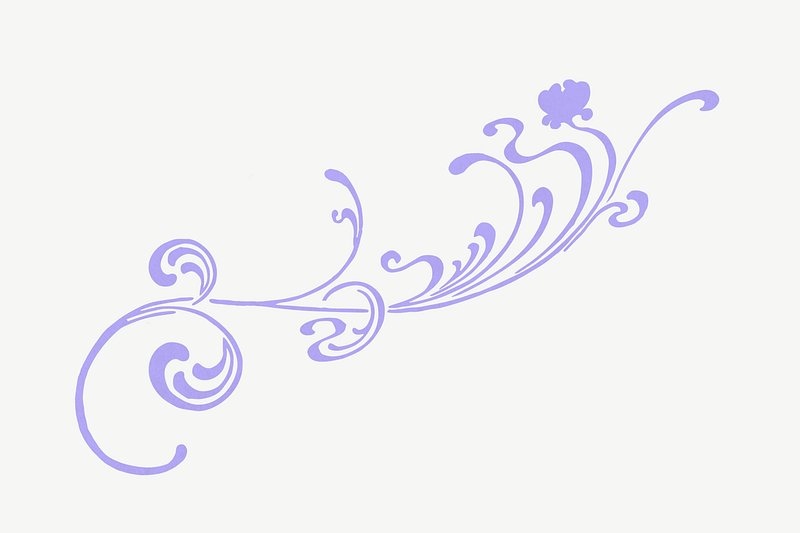 purple swirl divider