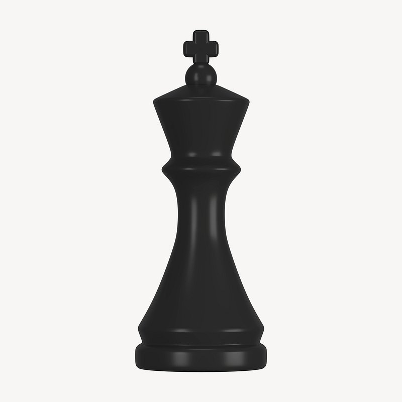 Premium PSD  Chess board on transparent background 3d rendering  illustration