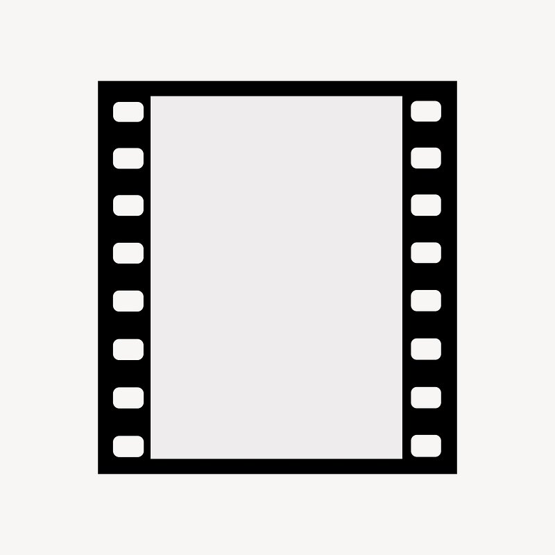35mm film strip frame, blank