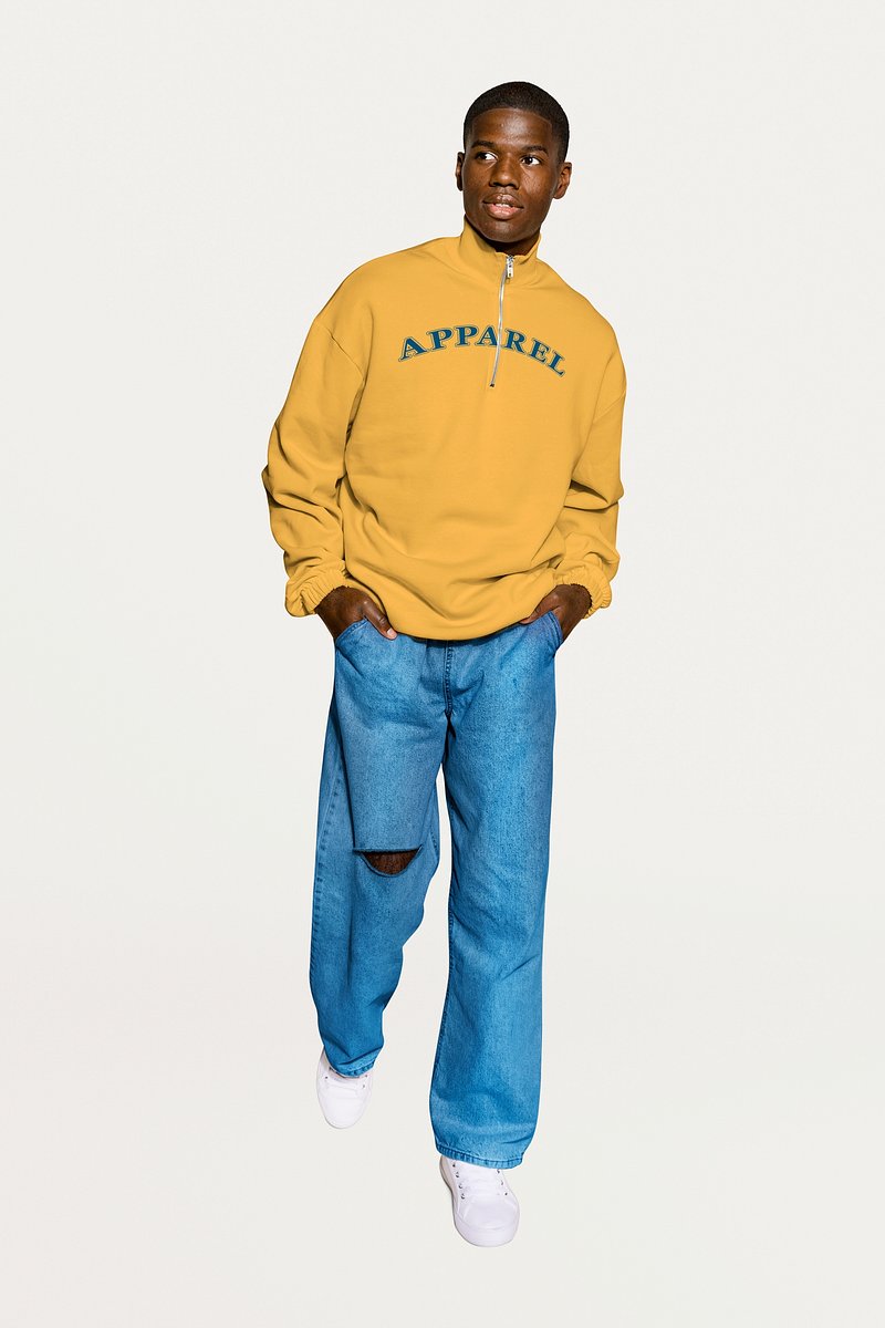 Men's sweatshirt mockup, apparel & | Premium PSD Mockup - rawpixel