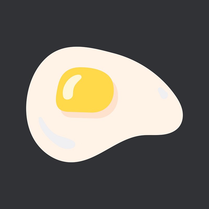 Fried egg slide icon  Free Photo Illustration - rawpixel