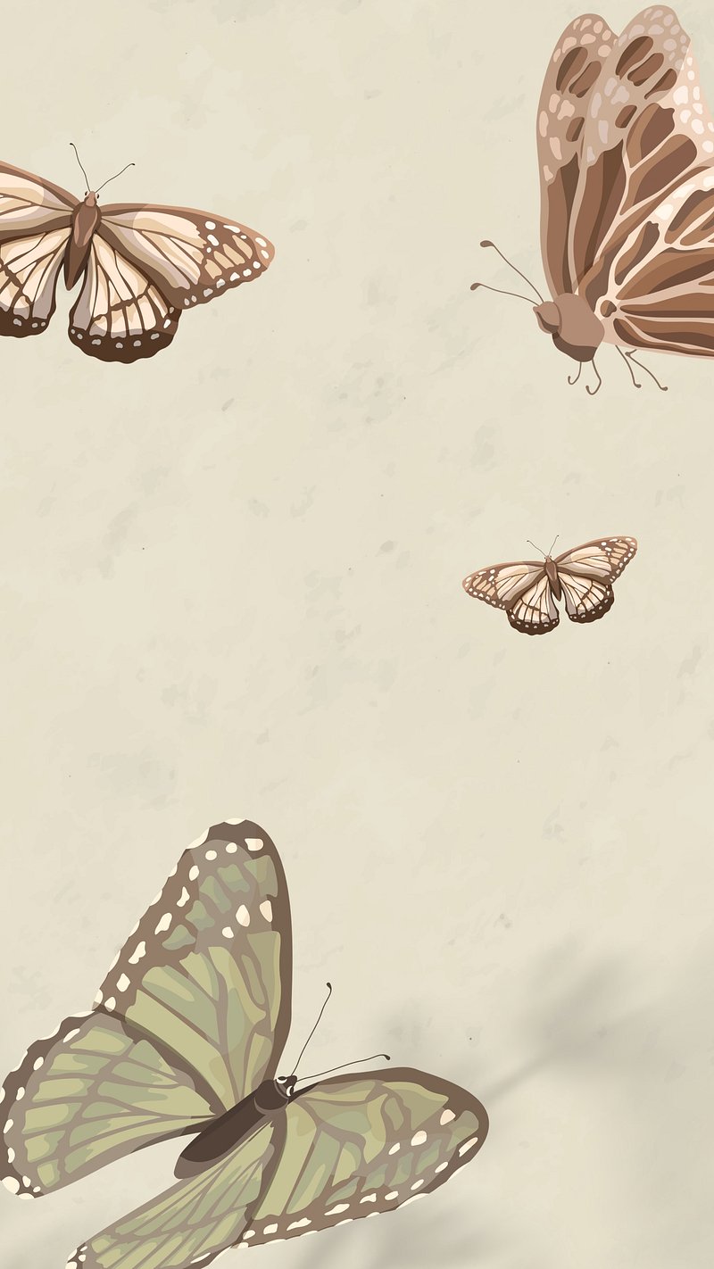 Aesthetic nature butterfly phone wallpaper | Premium Photo - rawpixel
