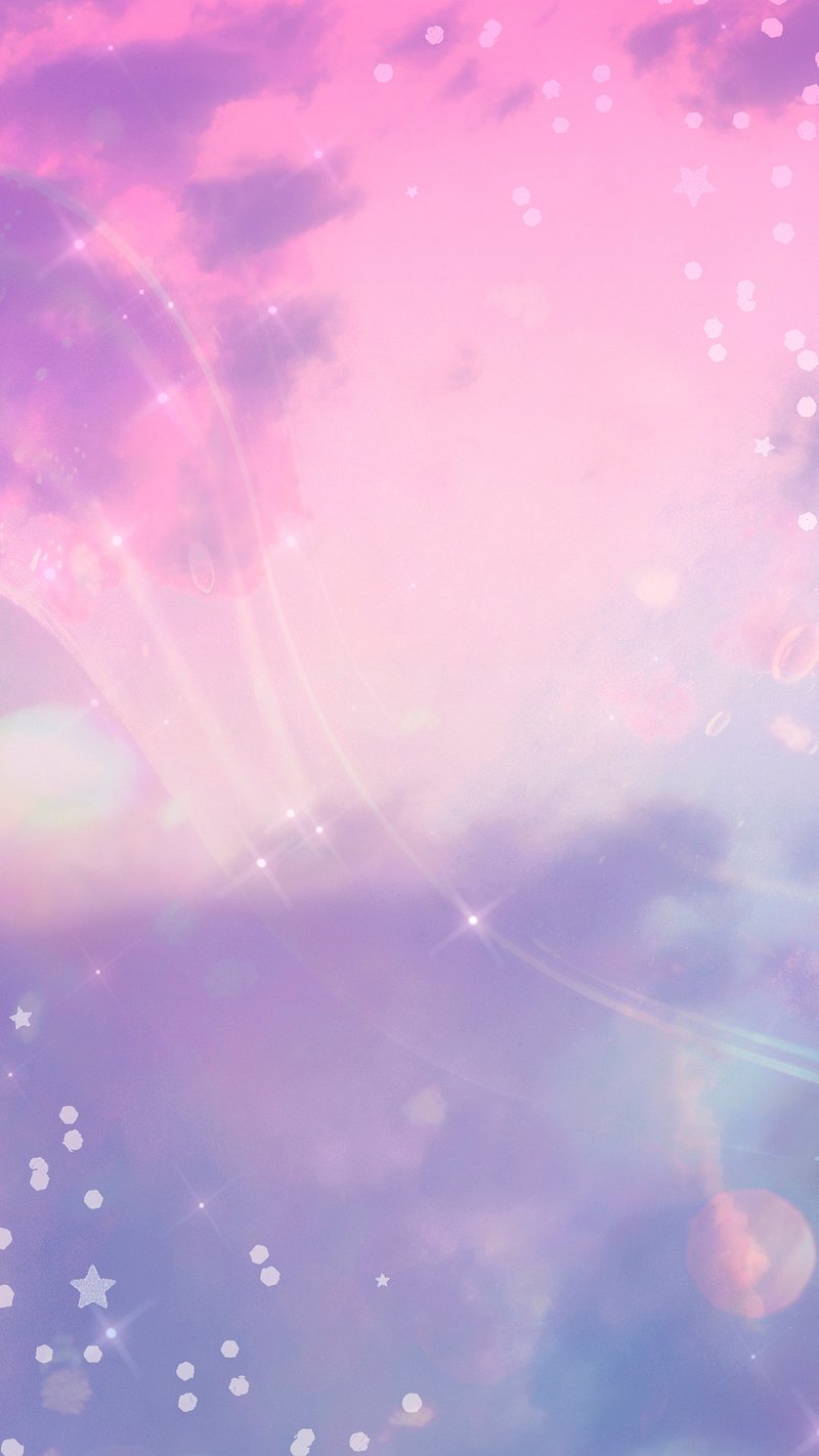 Cloudy sky background. Unicorn fantasy pastel galaxy. Rainbow cute wallpaper.  Fluffy magic pink landscape. Vector illustration 21856832 Vector Art at  Vecteezy