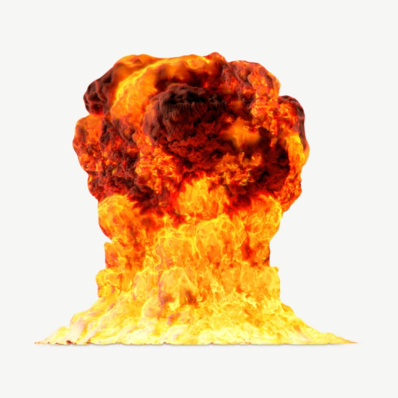 exploding fire