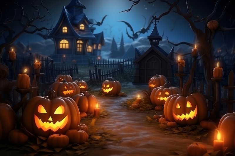 animated halloween desktop wallpaper