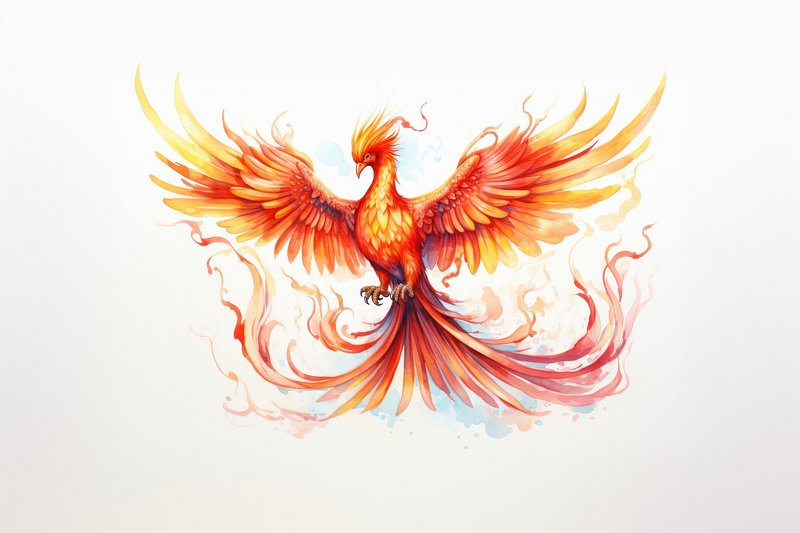 very details pencil drawing of a phoenix taking flight | Stable Diffusion