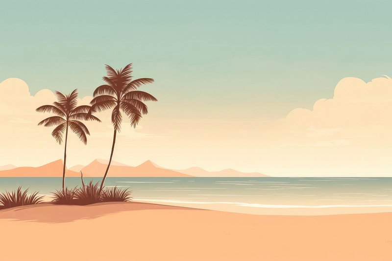 beach vector background