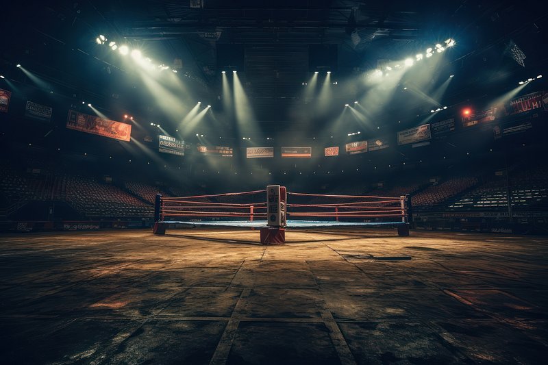 boxing ring background
