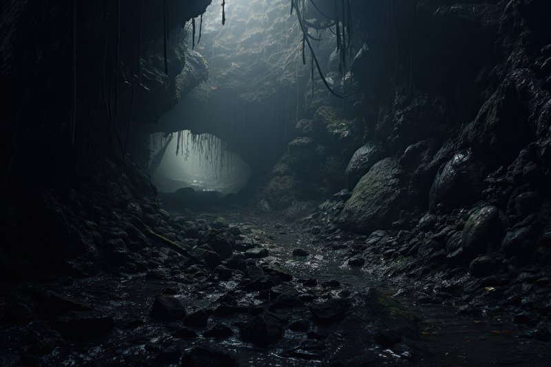 dark caves wallpaper