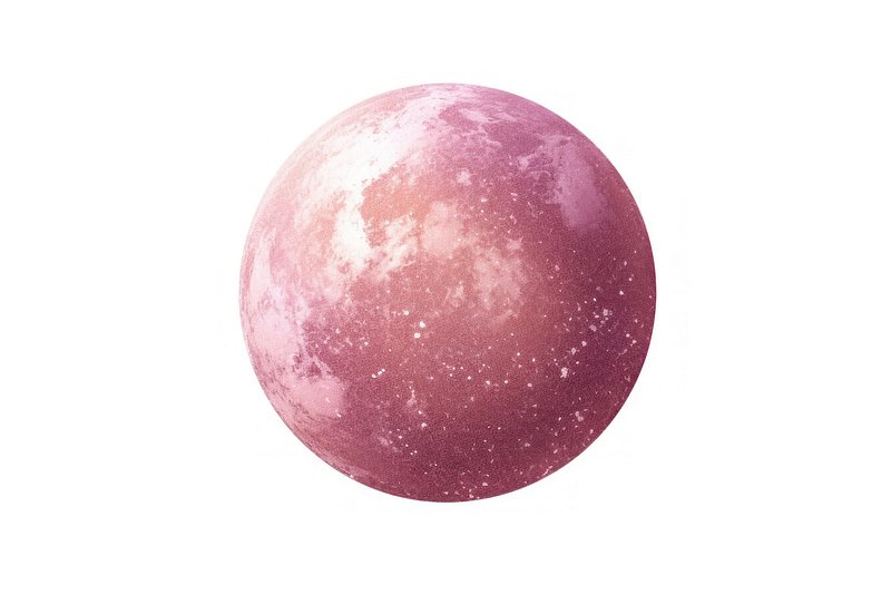 Free: moon #pink #cool #galaxy #circle - Full Moon, HD Png Download  
