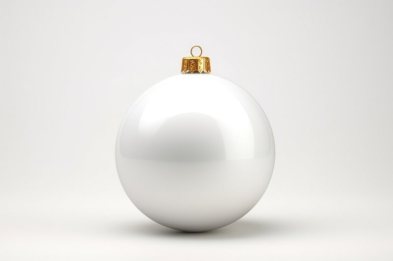 Miniature Christmas Ornaments on White Background Stock Photo - Image of  celebration, celebrate: 203620726